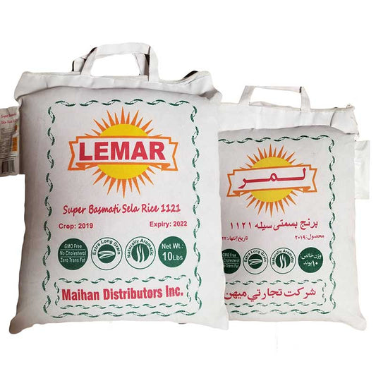 Lemar Super Basmati Sela Rice 1121 10 Lbs