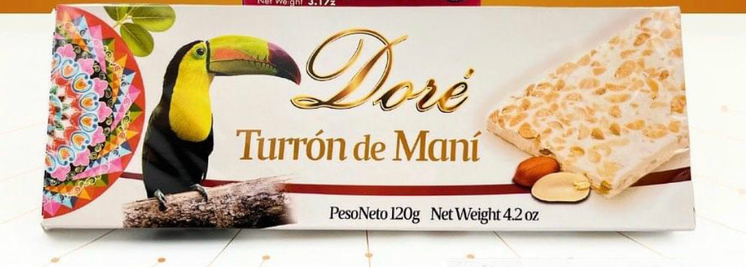 Dore Turrón de Maní Peanuts Nougat From Costa Rica 120gr
