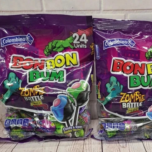 Colombina Bon Bon Bum Zombie Pinta Lengua 24 Pcs