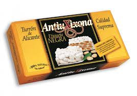 Sanchis Mira Turron de Alicante Nougat Etiqueta Negra 100gr