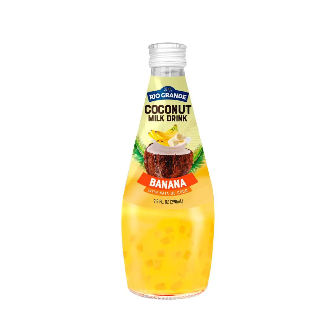 Coconut Milk Drink Banana with Nata de Coco