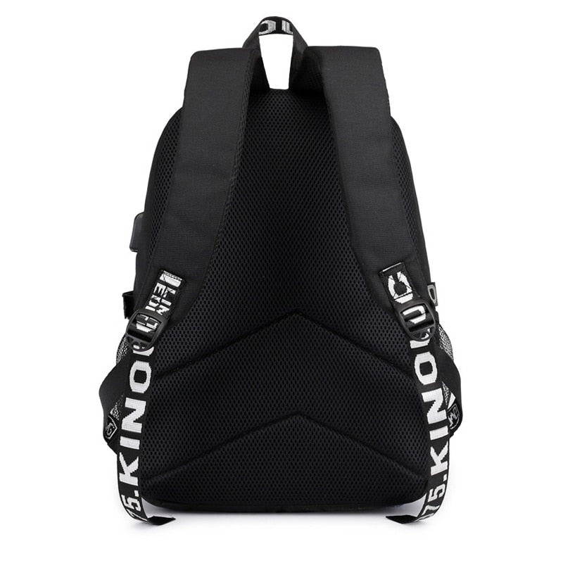 Student usb laptop backpack