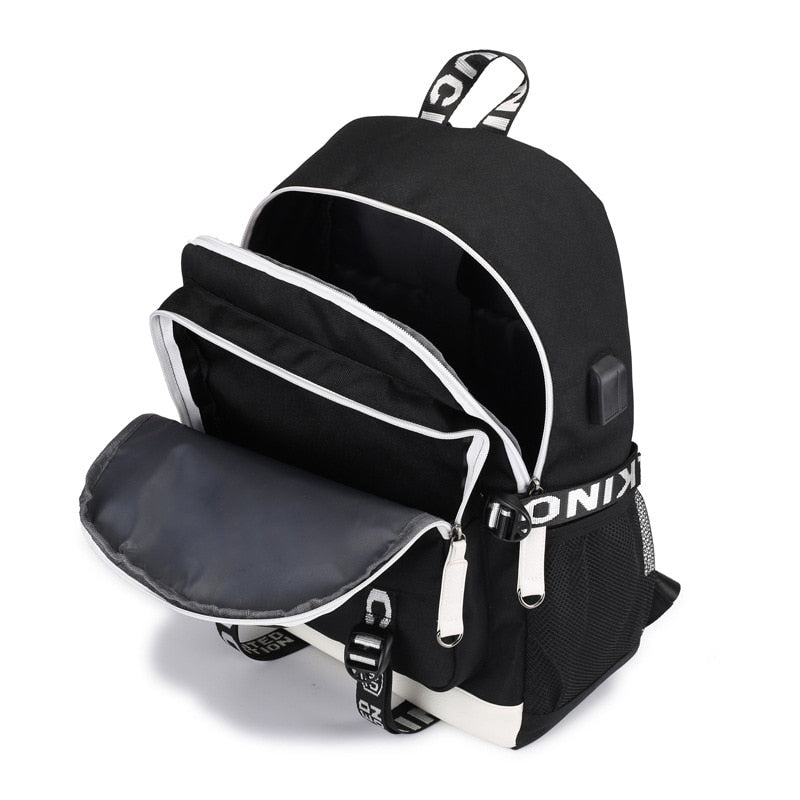 Student usb laptop backpack