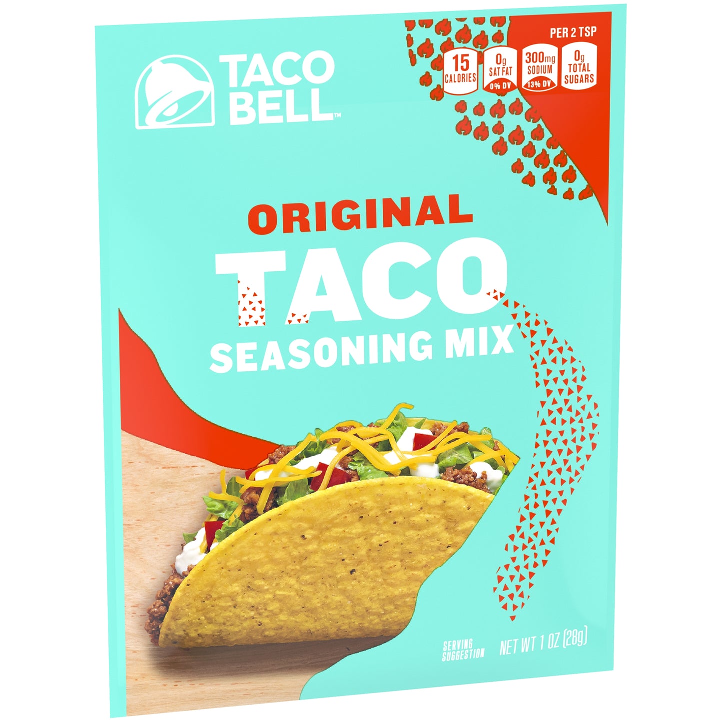Taco Bell Original Taco Seasoning Mix 1 oz Envelope