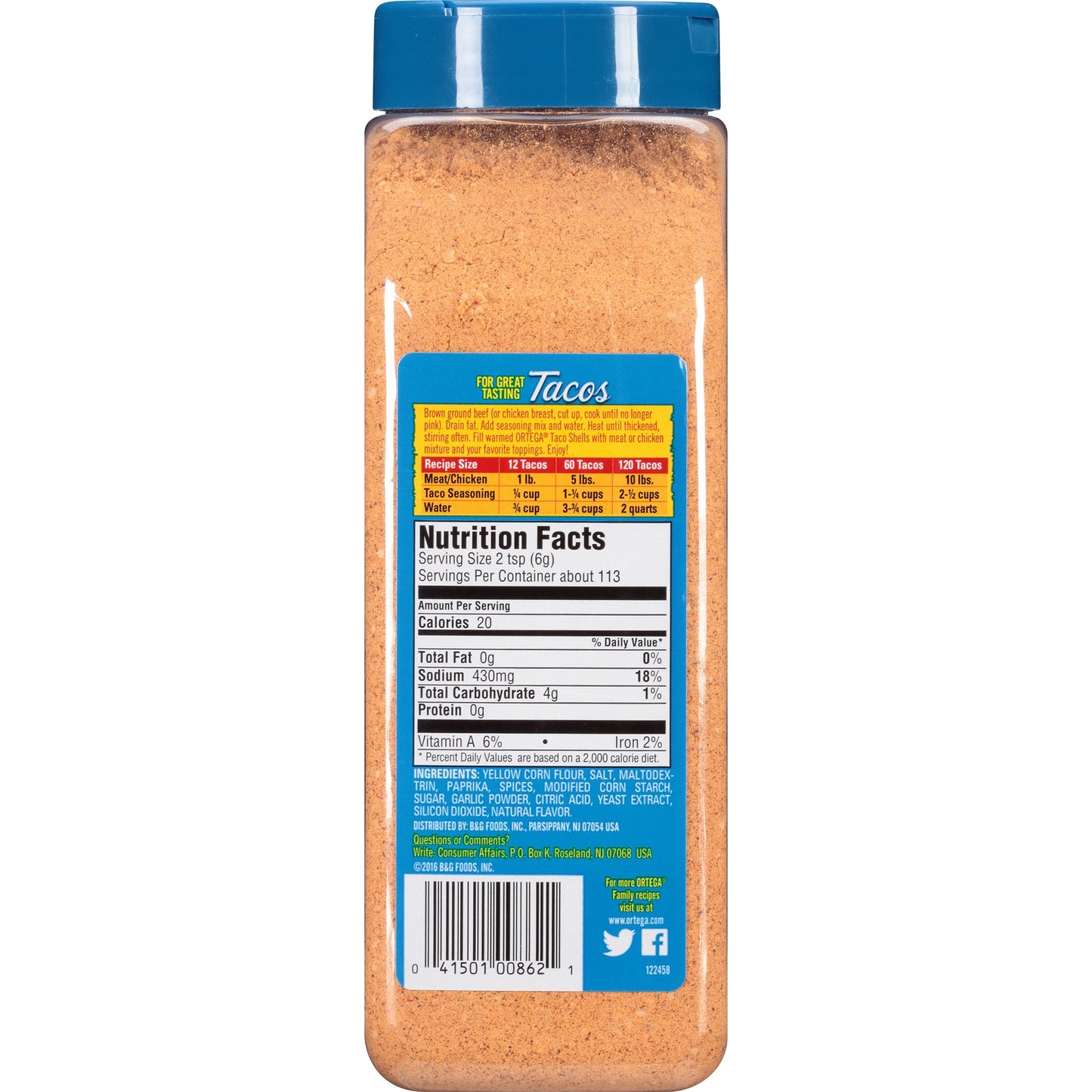 Ortega Taco Seasoning Mix, Original, 24 Oz
