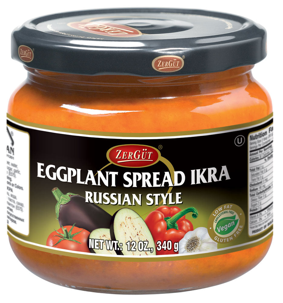Zergut Eggplant Spread Ikra Russian Style 12oz