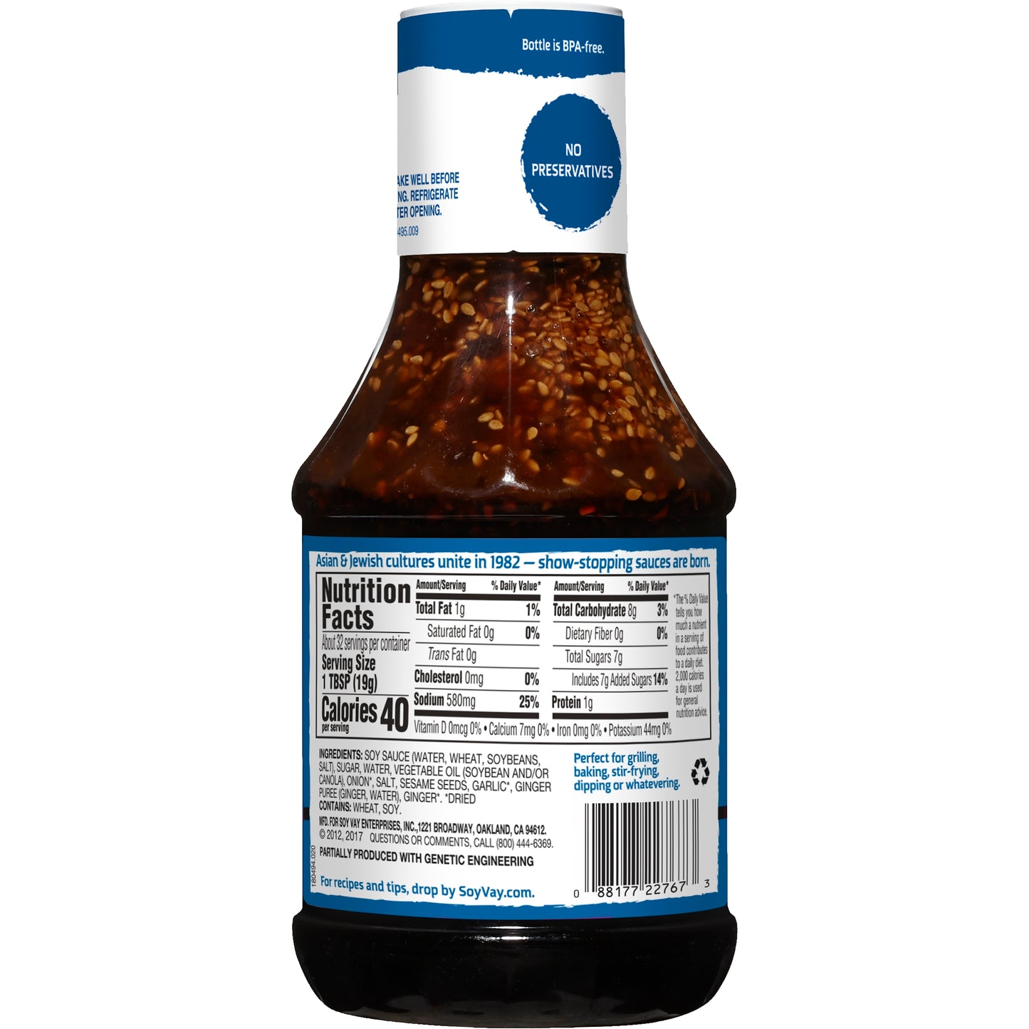 Soy Vay Marinade & Sauce, Veri Veri Teriyaki, 21 oz