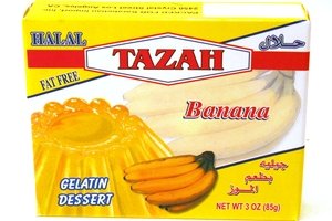 Tazah Halal Gelatin Dessert Banana 3oz