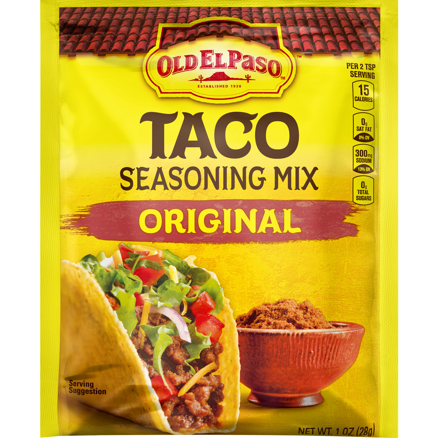 Old El Paso Taco Original Seasoning Mix, 1 oz Packet
