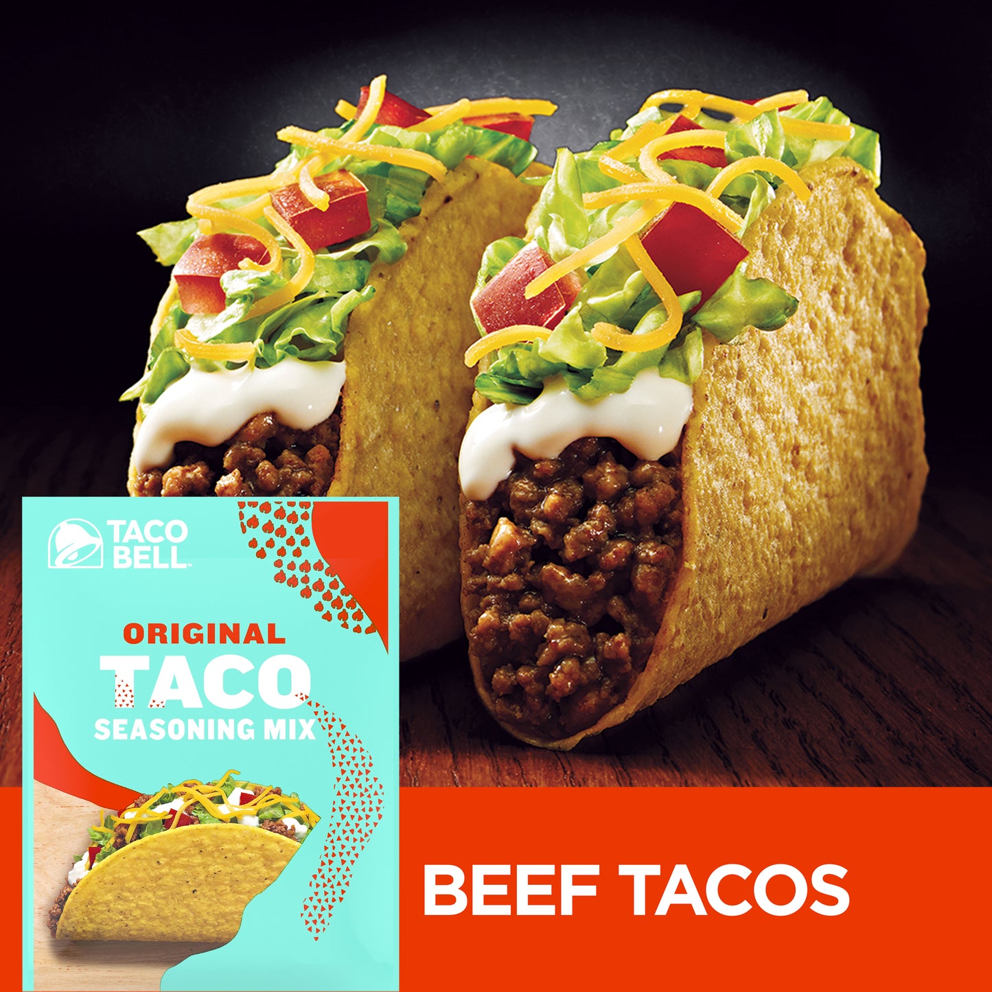Taco Bell Original Taco Seasoning Mix 1 oz Envelope