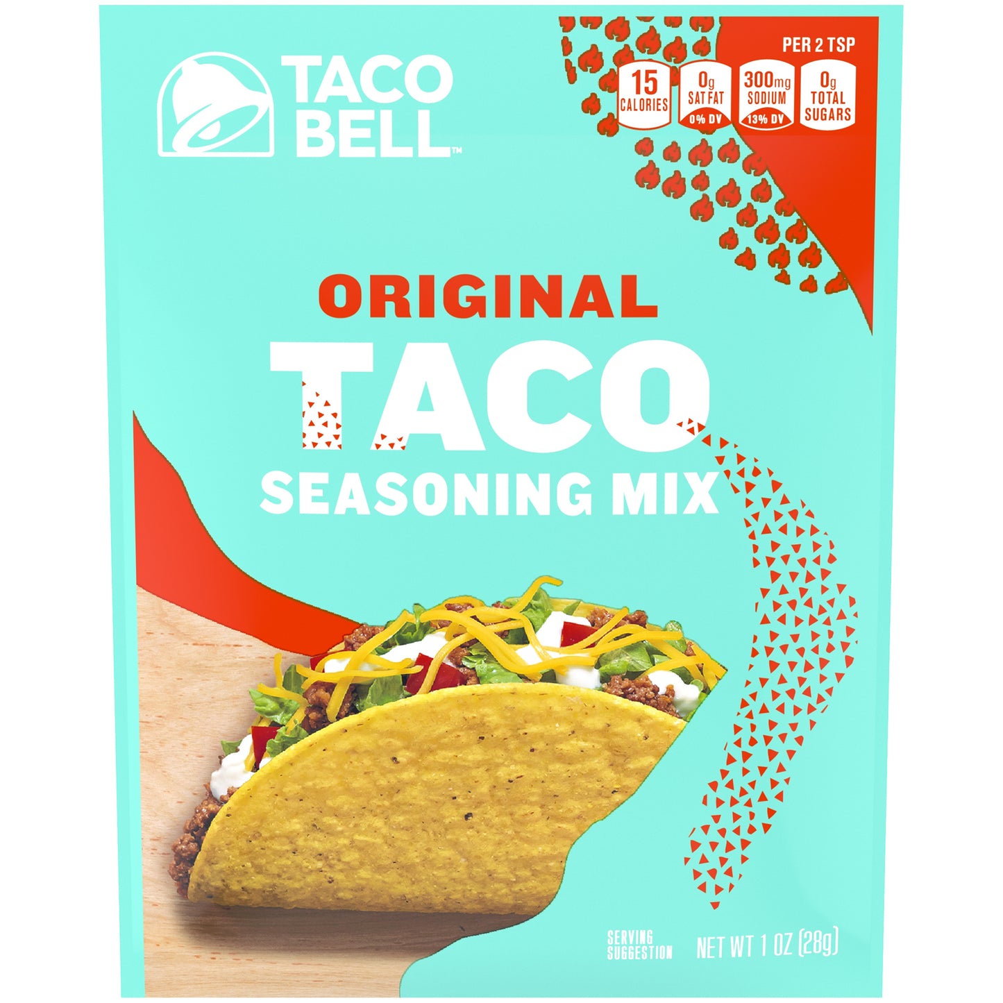 Taco Bell Original Taco Seasoning Mix 1 oz Envelope