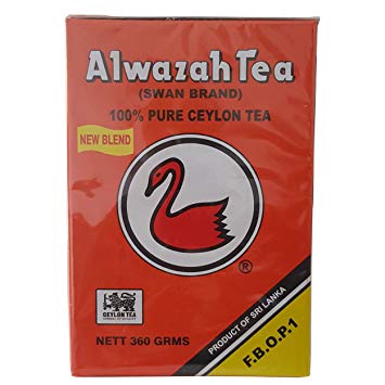 Alwazah Tea Swan Brand 100% Pure Ceylon Black Coarse Tea 360gr