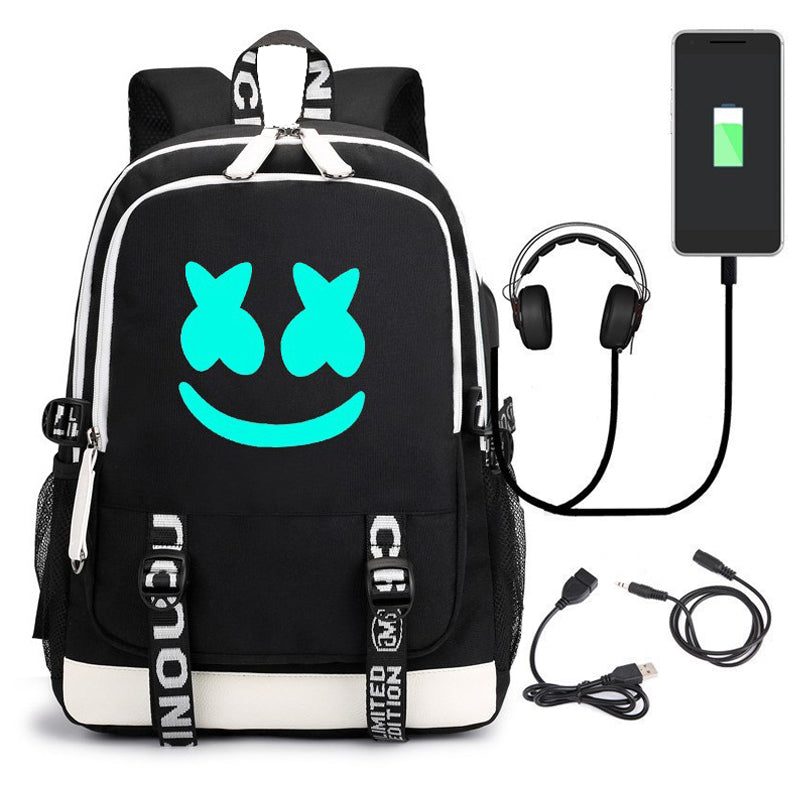 Student usb laptop backpack