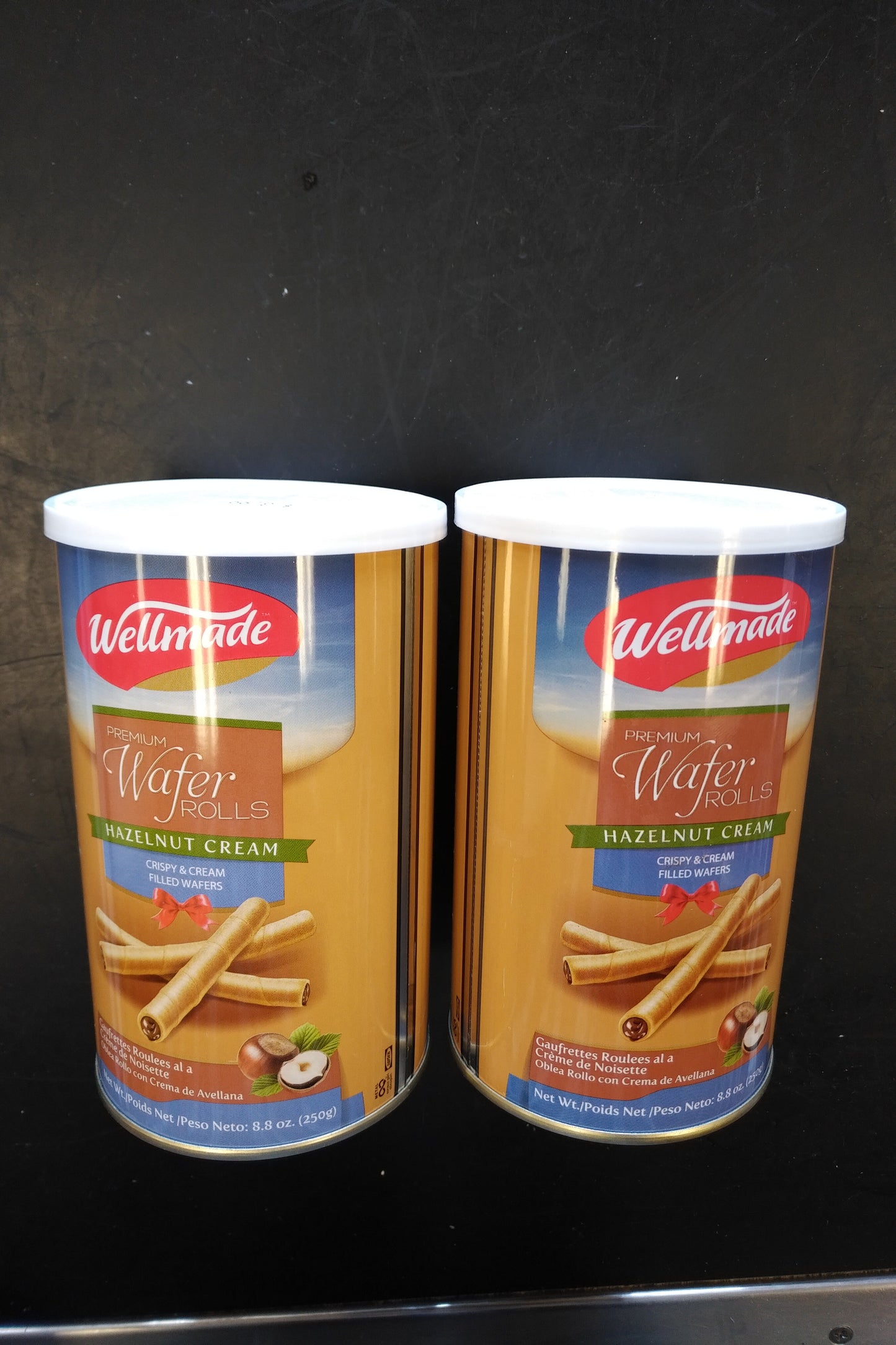 Wellmade Wafer Rolls Hazelnut Cream 250gr