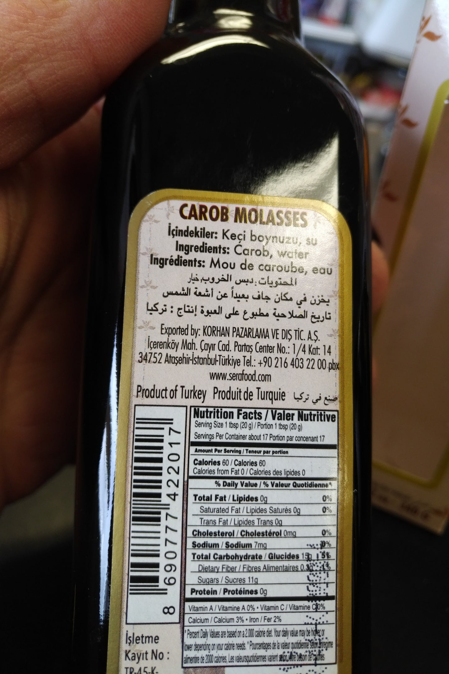 Sera Carob Molasses HARNUP Sirup 340gr