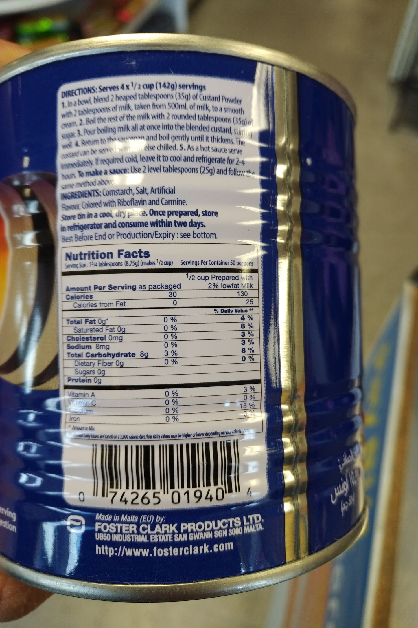 Foster Clark's Custard Powder 450gr