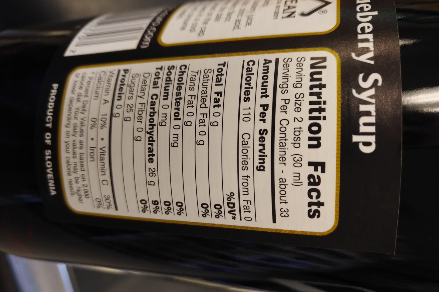 Zergut Blueberry Syrup 33.8oz