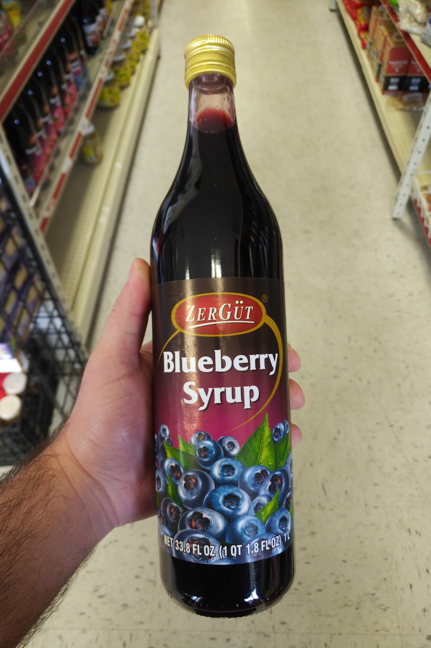 Zergut Blueberry Syrup 33.8oz