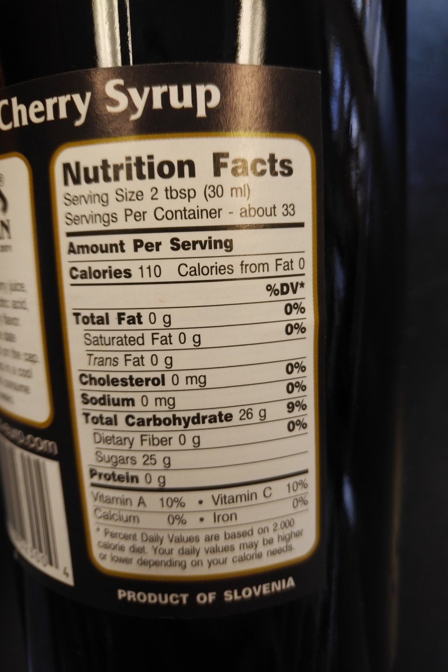 Zergut Sour Cherry Syrup 33.8 oz