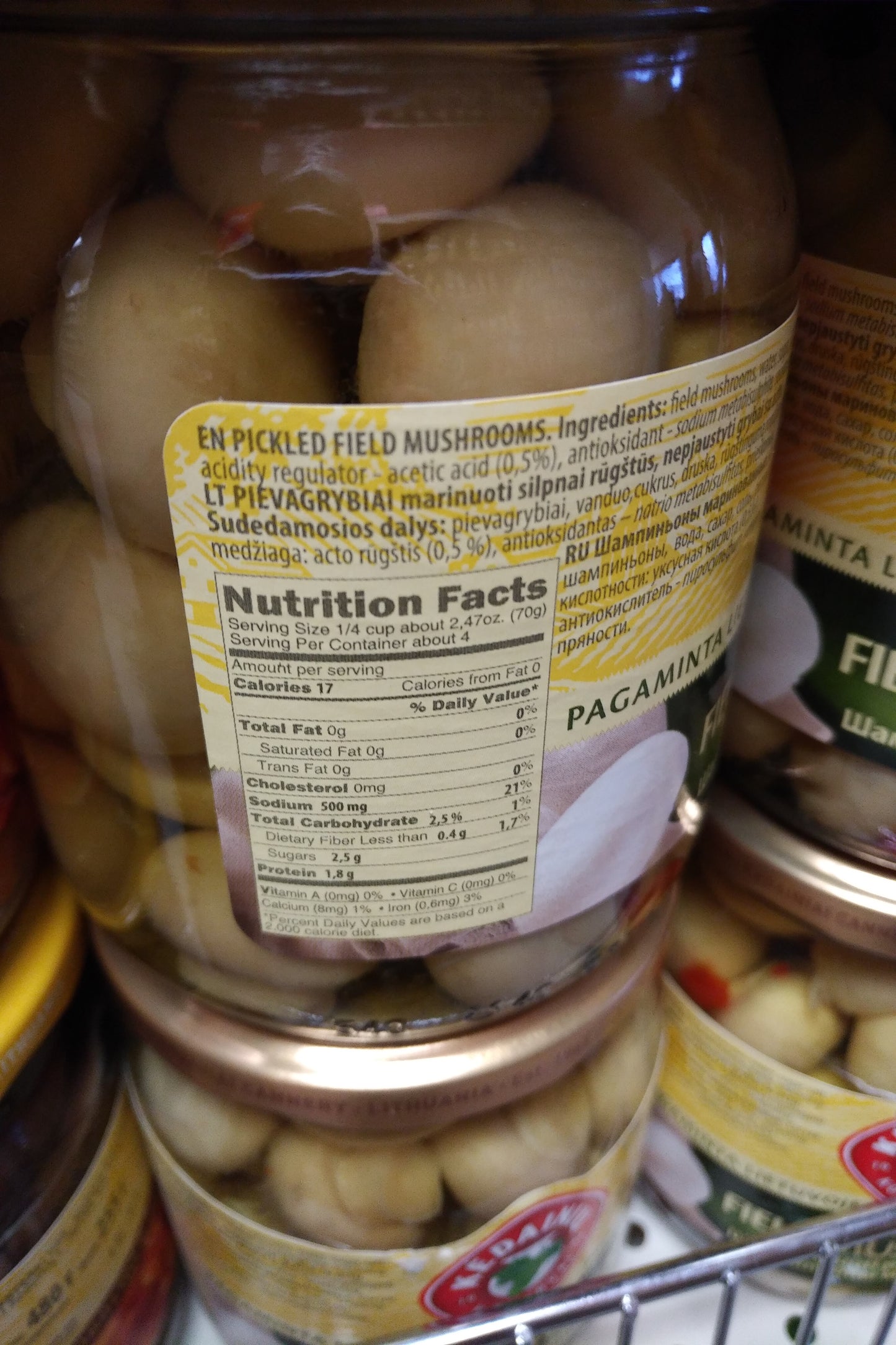 Kedainiu Champignon Marinated Mushrooms
480gr