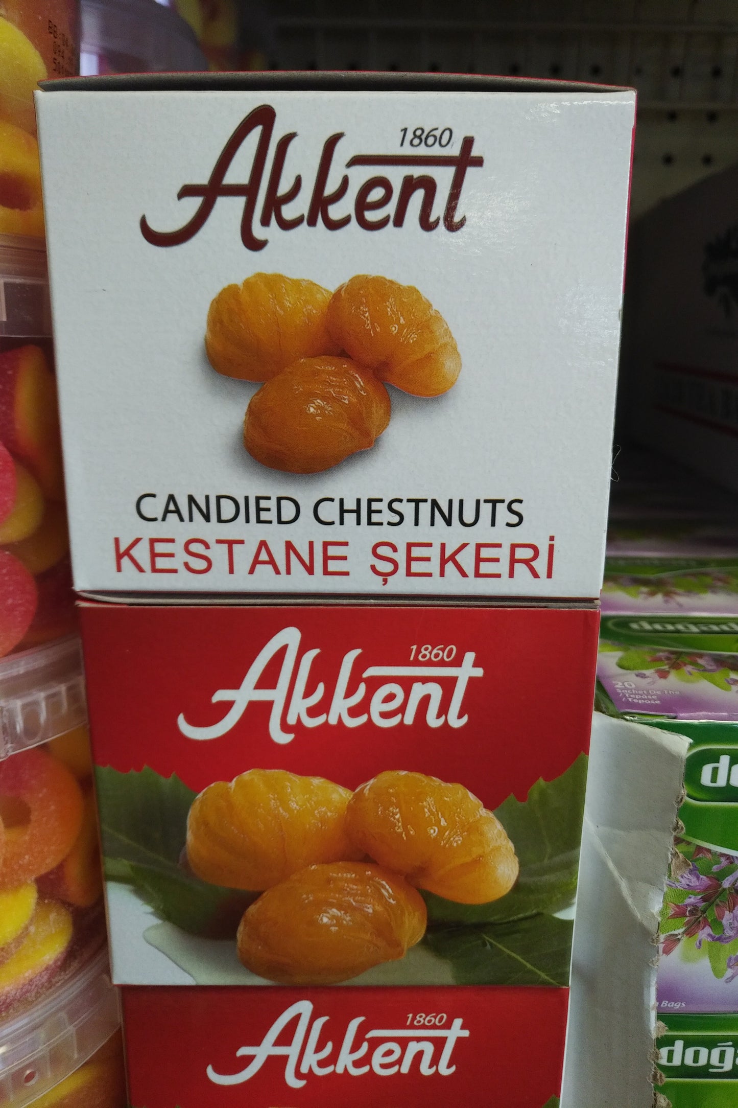 Akkent Candied Chestnuts Kestane Sekeri 700gr