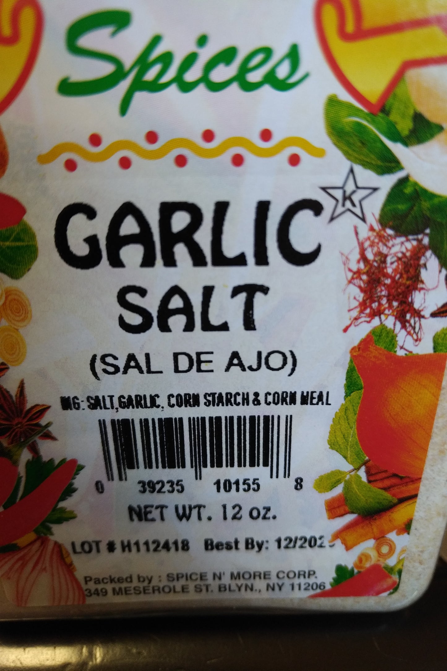 Casa Blanca Garlic Salt (sal de Ajo) 12oz