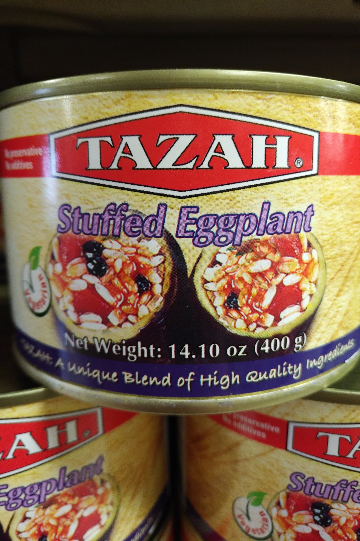 Tazah Stuffed Eggplant Vegetarian 14.1oz