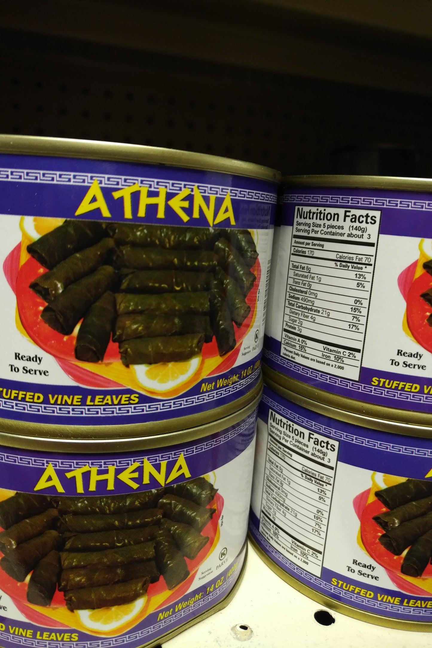 Athena Stuffed Vine Leaves (Grape Leaves) 14oz