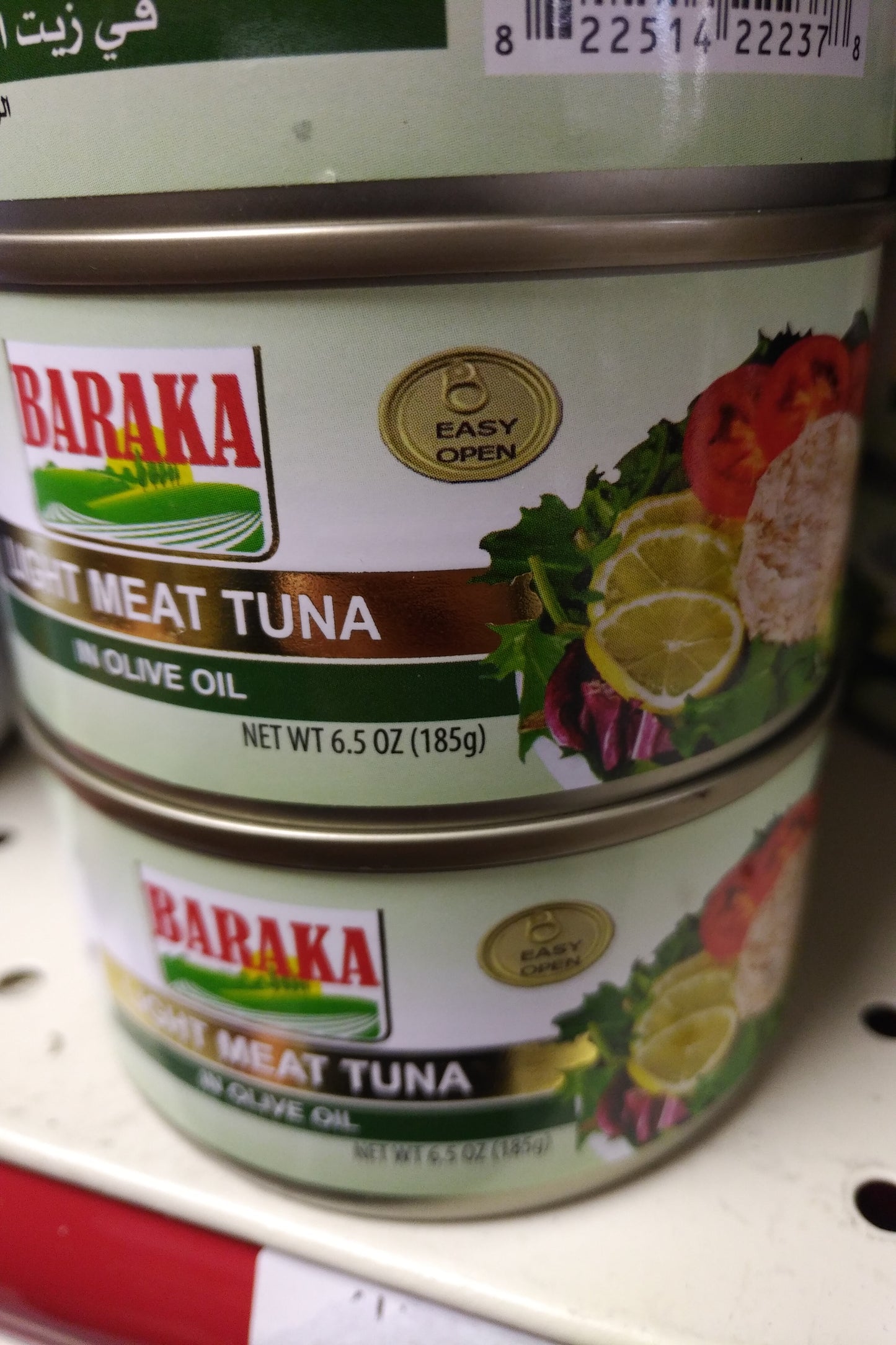 Baraka Light Meat Tuna In Olive Oil 6.5oz