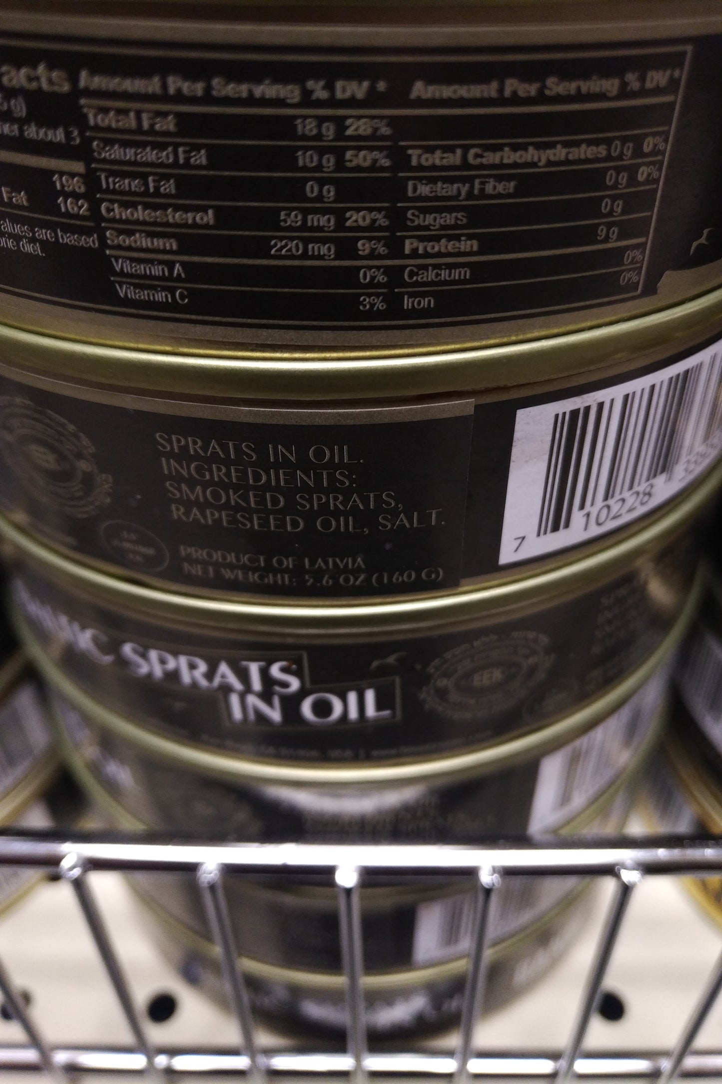Bandi Smoked Sprats in Oil (Transparent Lid, Easy Opener) 160g