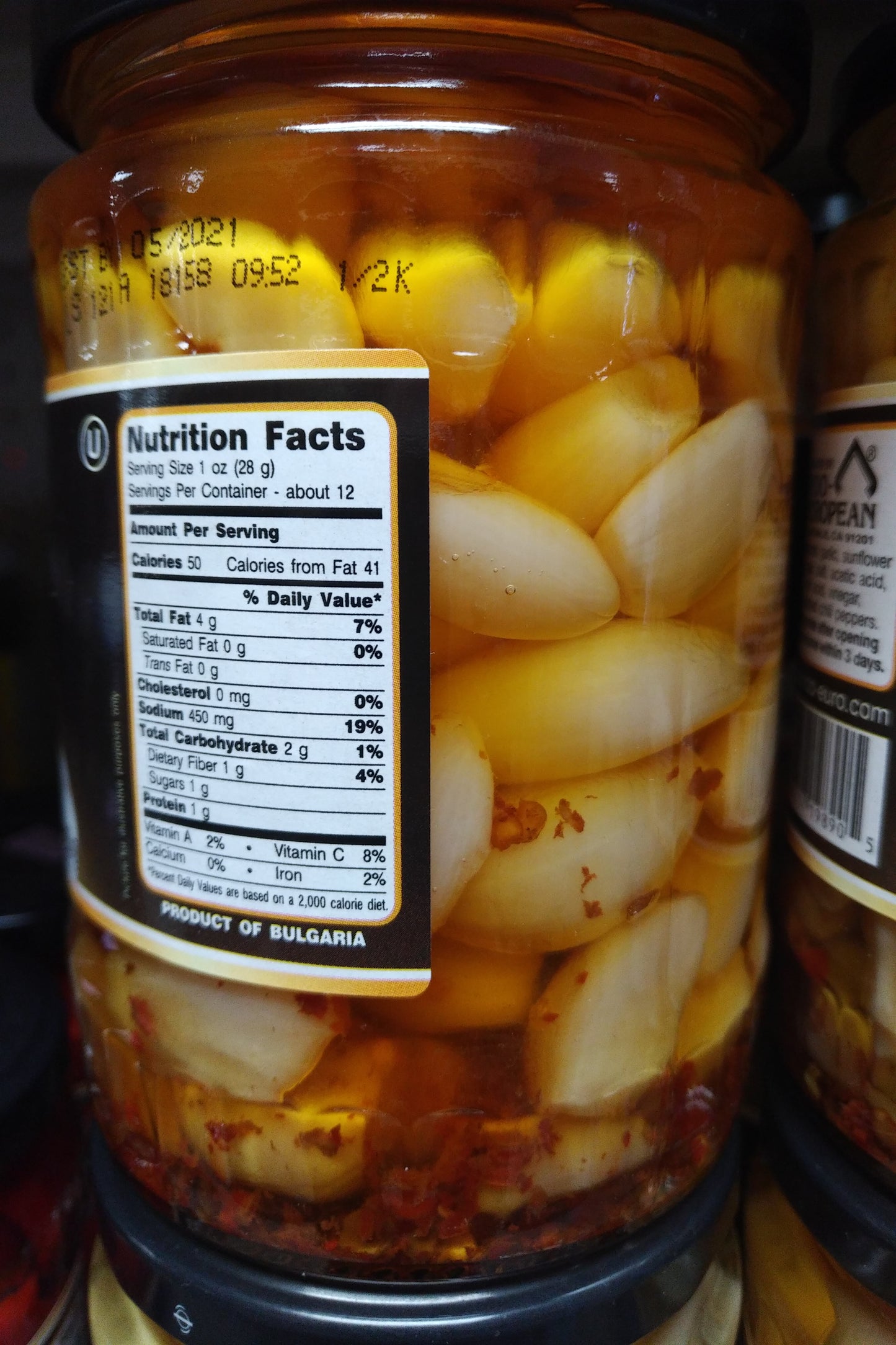 Zergut Garlic In Oil With Chili 19oz