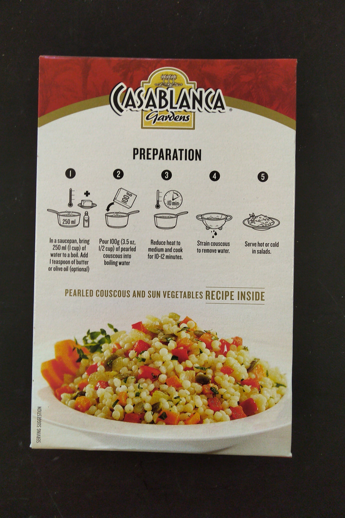 CasaBlanca 100% Natural Pearled CousCous Original 8oz