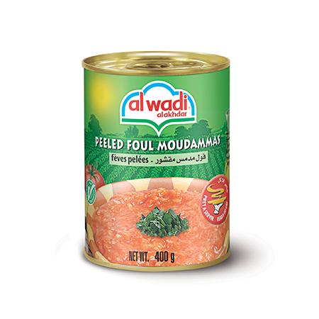 Al Wadi Peeled Foul Moudammas Fava Beans 14oz