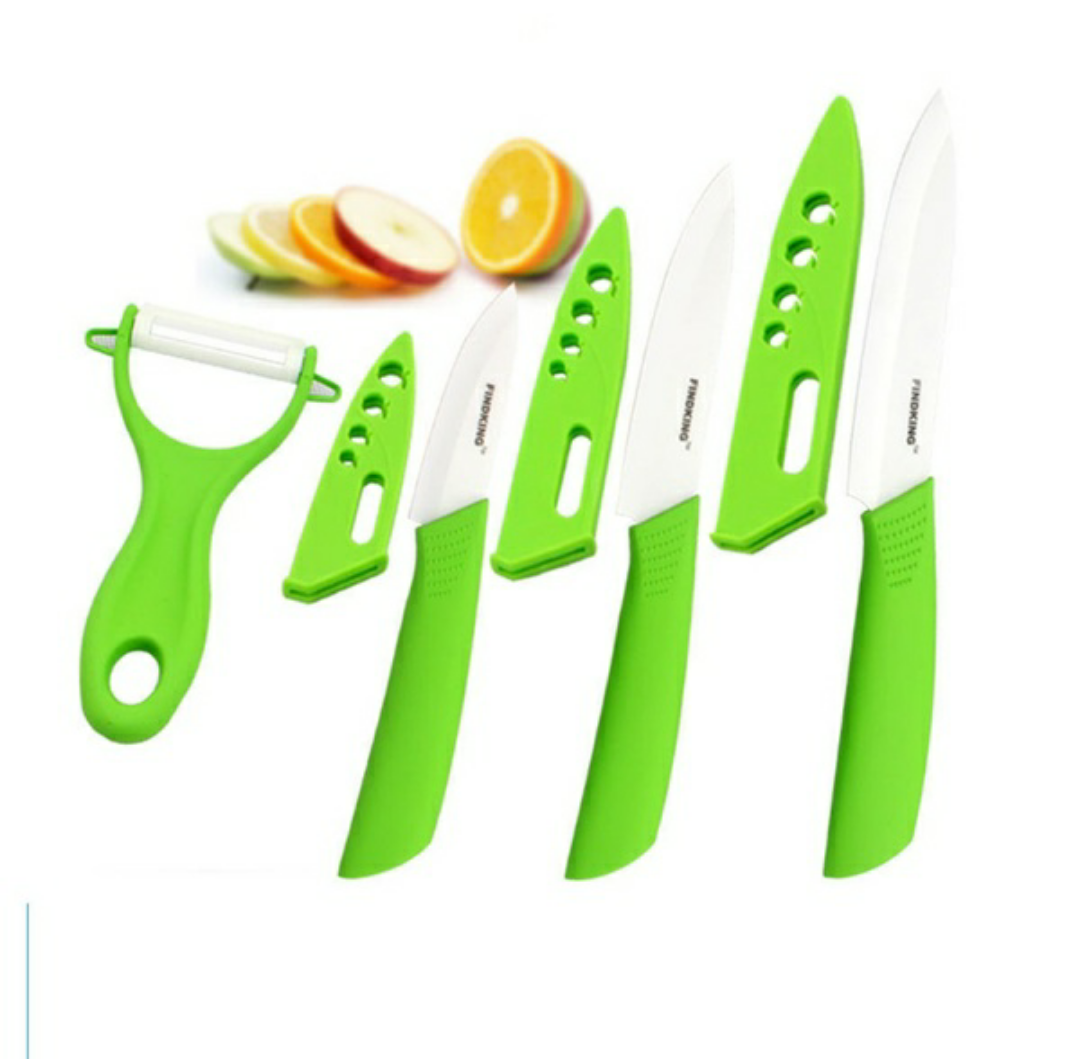 FINDKING Brand four-piece ceramic knife set 3" 4" 5" inch+peeler