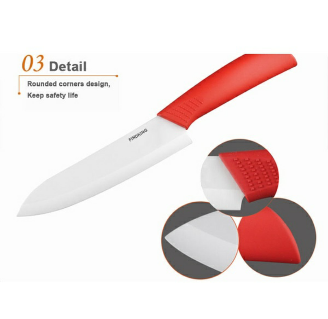 FINDKING Brand four-piece ceramic knife set 3" 4" 5" inch+peeler