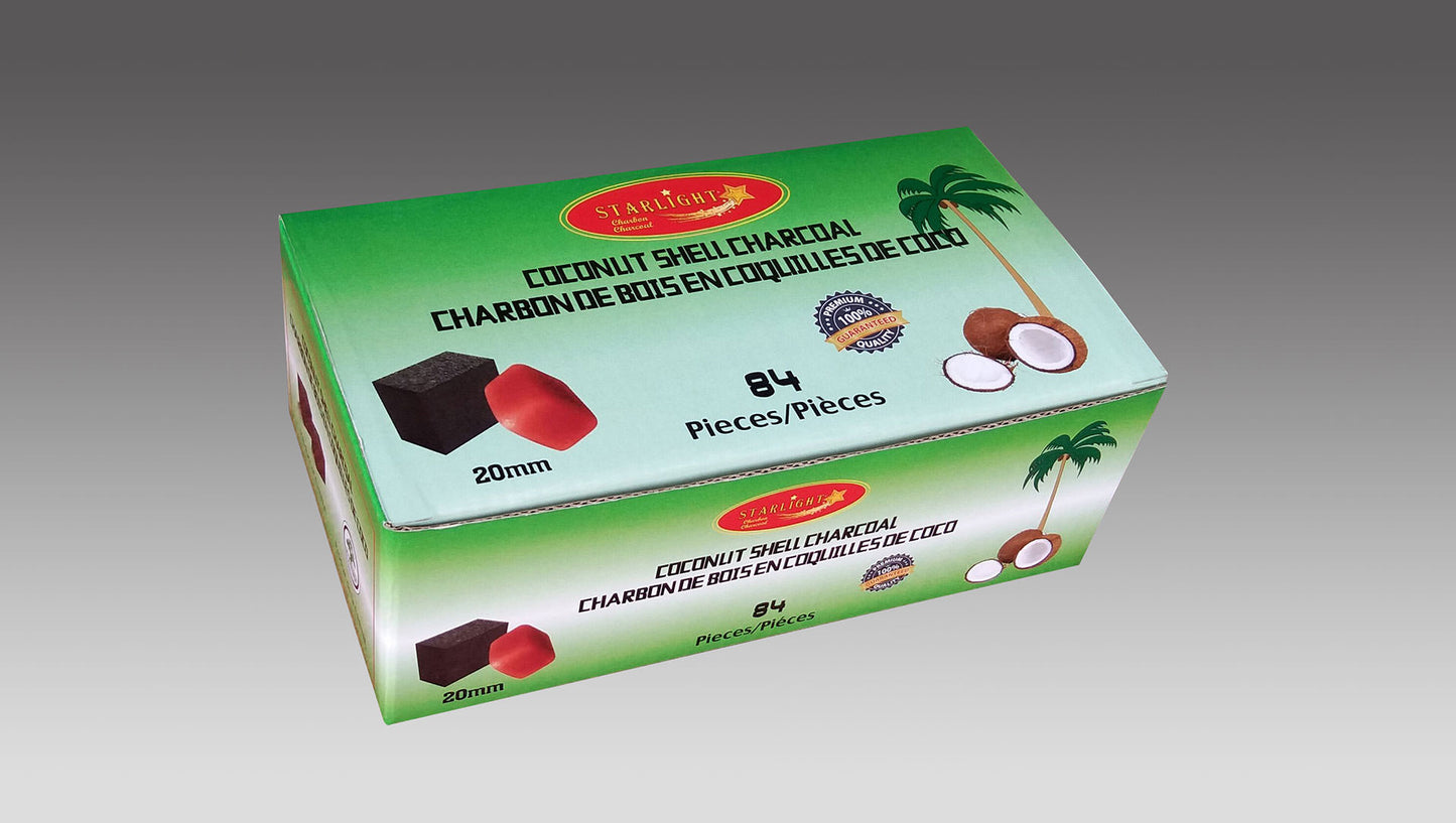 Starlight Coconut Shell Charcoal Cube 84 pieces