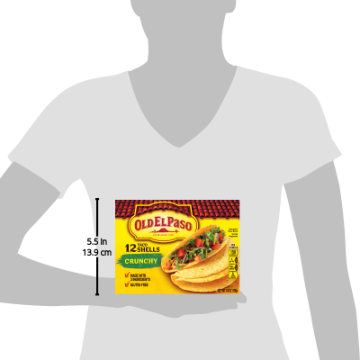 Old El Paso Gluten Free Crunchy Shells, 12 Ct, 4.6 oz