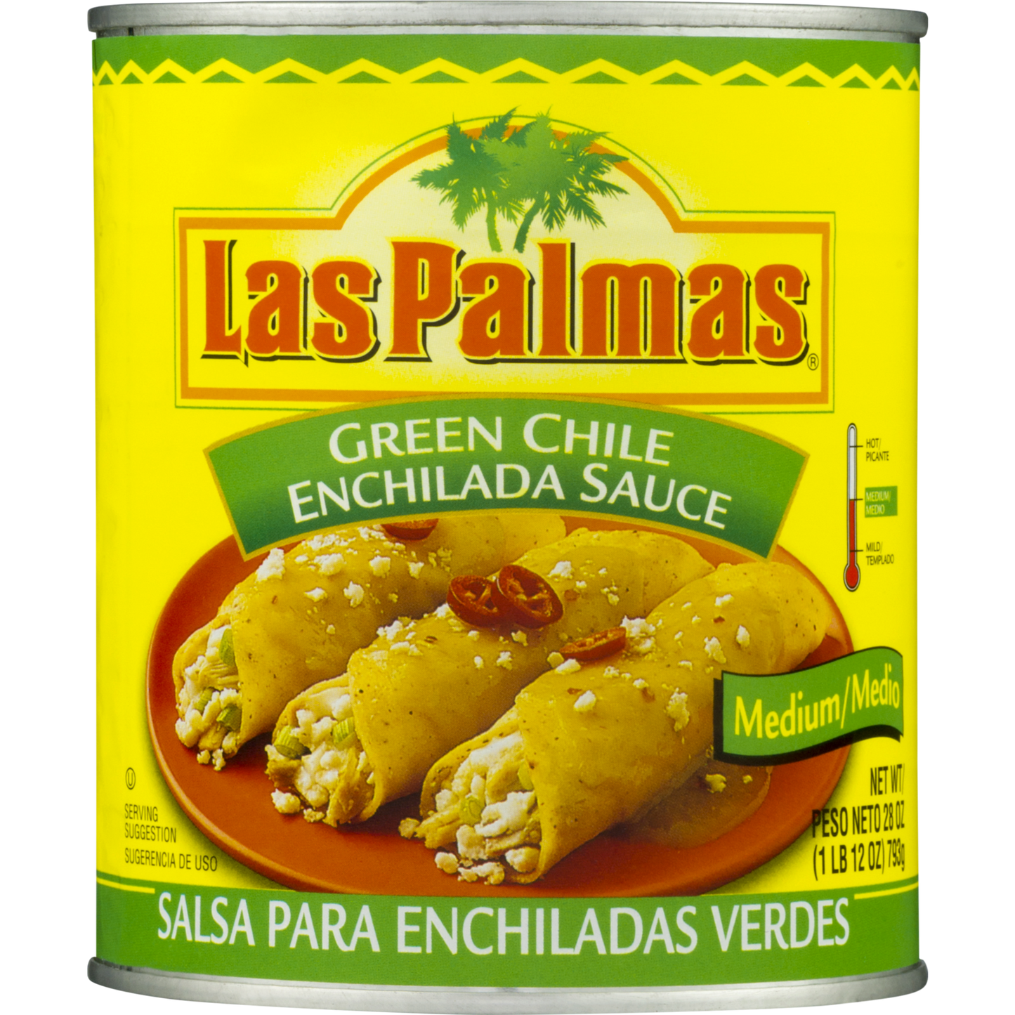 Las Palmas Medium Green Chile Enchilada Sauce, 28 oz