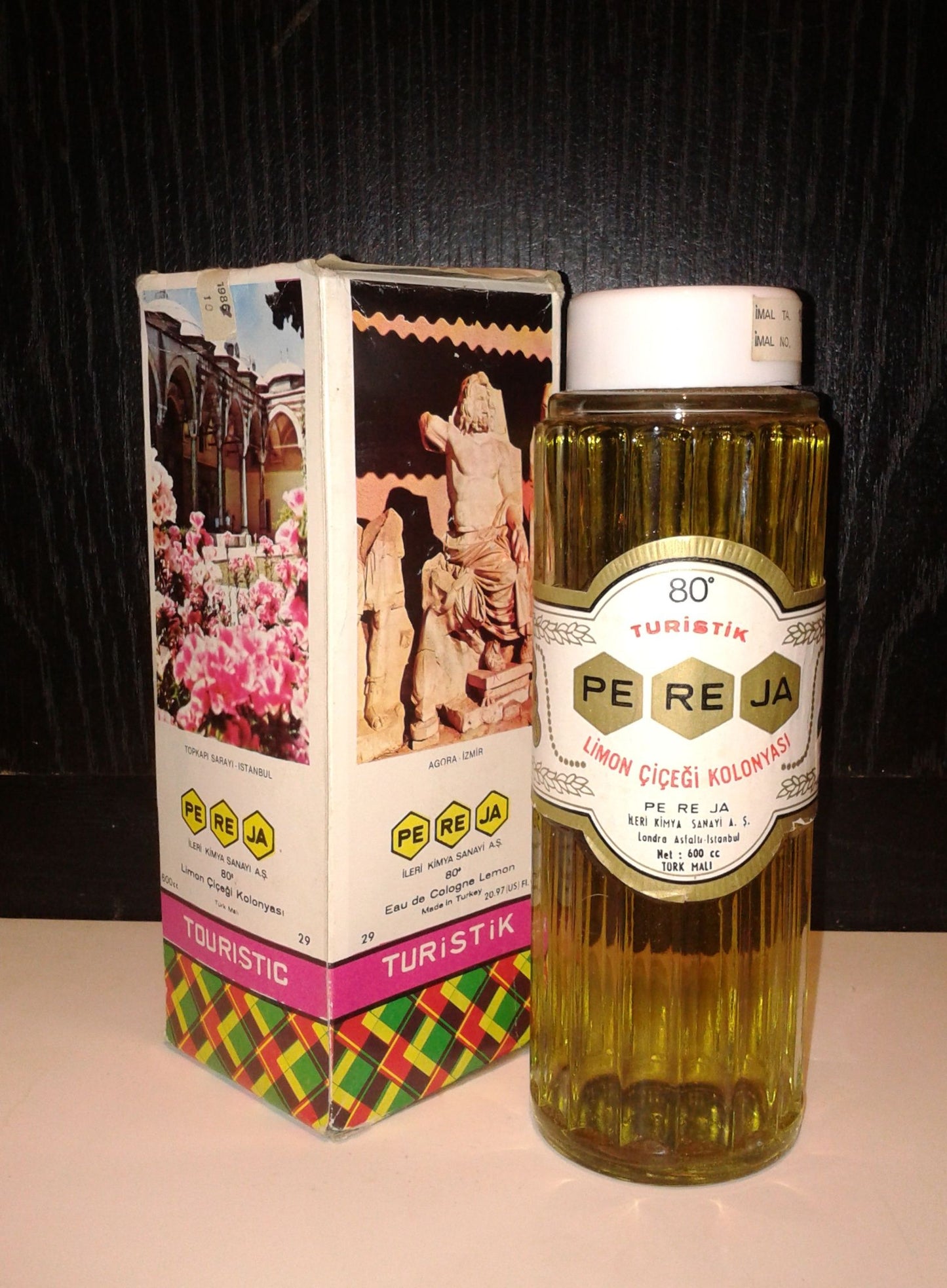 Pareja EAU De cologne Lemon After shave traditional Turkish Kolonya 400ml Touristic