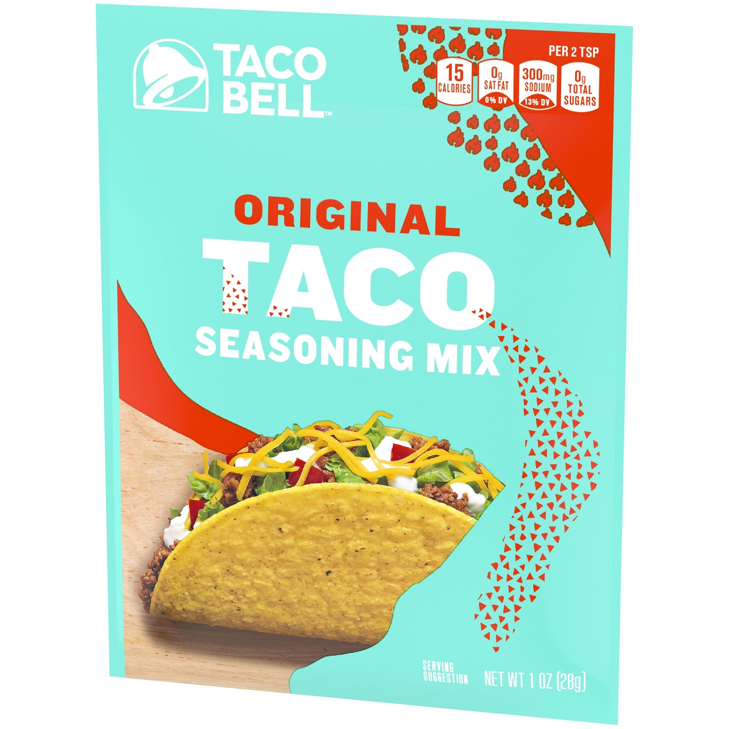Taco Bell Original Taco Seasoning Mix 1 oz Envelope