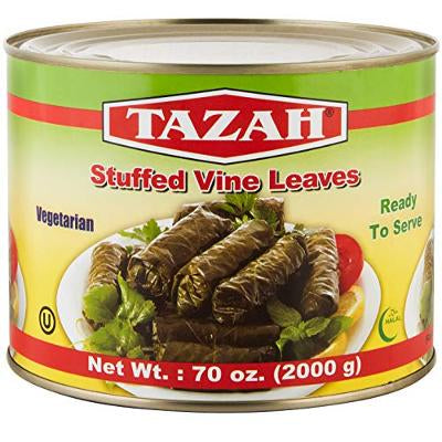Tazah Stuffed Grape Leaves Dolmas 70oz