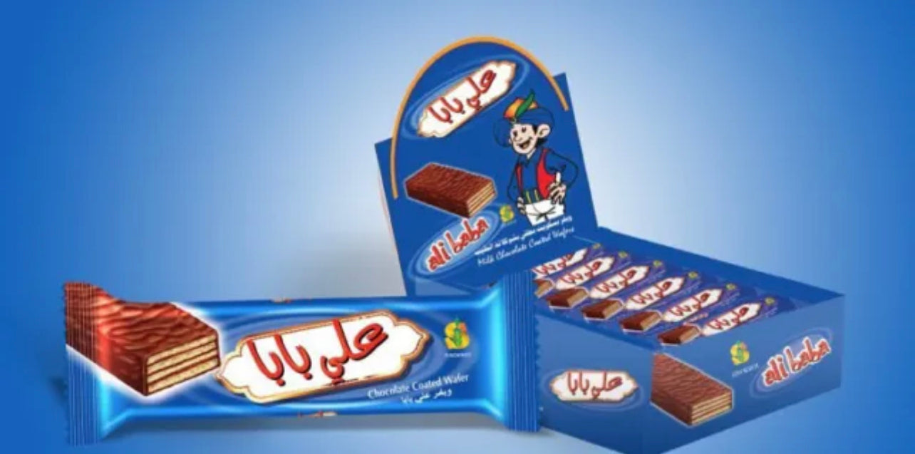 Ali baba Milk Chocolate Coated Wafers 24 pcs 600gr