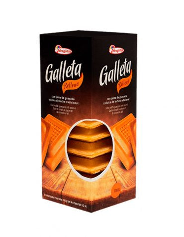 El Paraguitas Galleta Rellena Dulce de Guayaba y dulce de leche HERPOS 6unit 160g