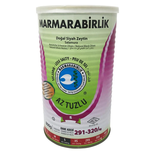 Marmarabirlik Low Salt Black Olives 800gr