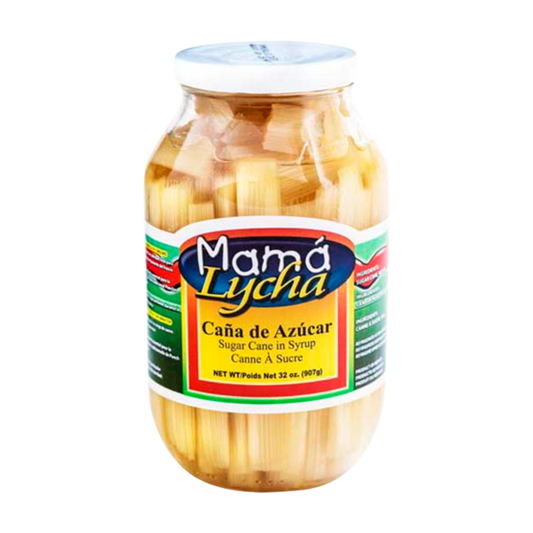 Mama Lycha Sugar Cane in sweet syrup in a glass jar 32oz