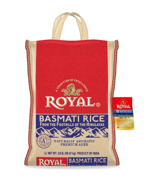 Royal Basmati Rice 20 Lbs