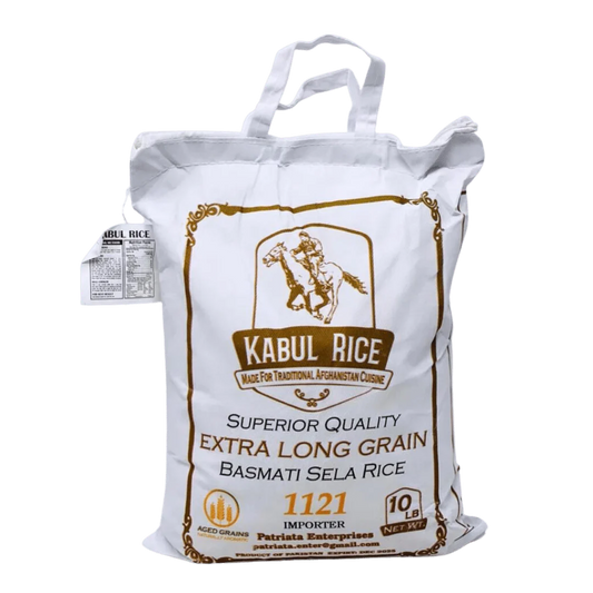 Kabul Rice Extra Long Grain Basmati Sela Rice 10 Lbs