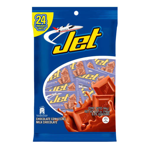Jet Chocolates Chocolatina Jet Milk  24 UND (144gr)
