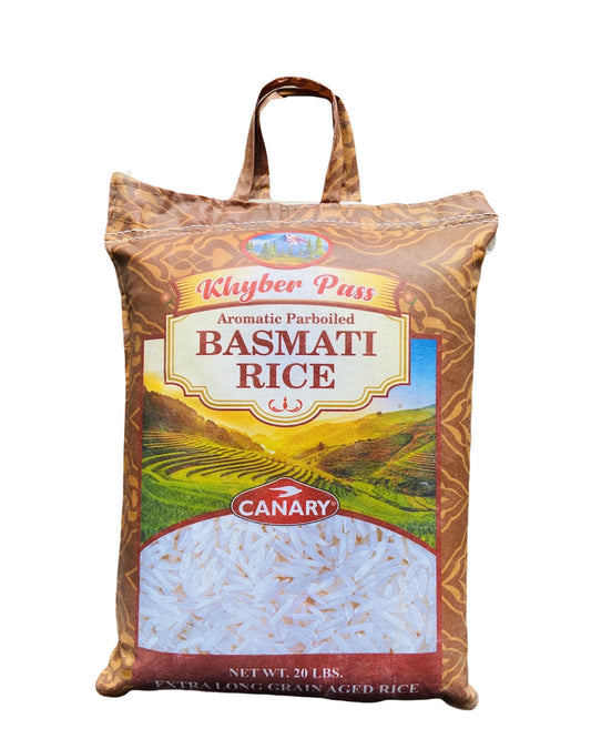 Khyber Pass Aromatic Parboiled Basmati Rice 20 Lbs