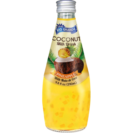 Coconut Milk Drink Pineapple with Nata de Coco